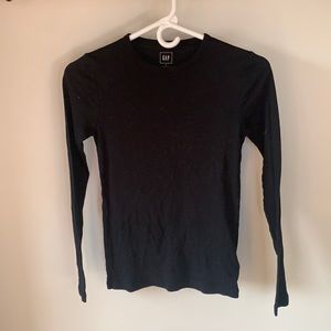 Gap Modern Tee Black Long Sleeve Size Small